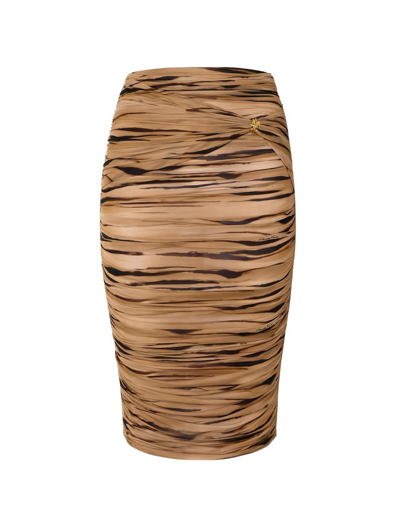 tiger-print jewel midi skirt 1