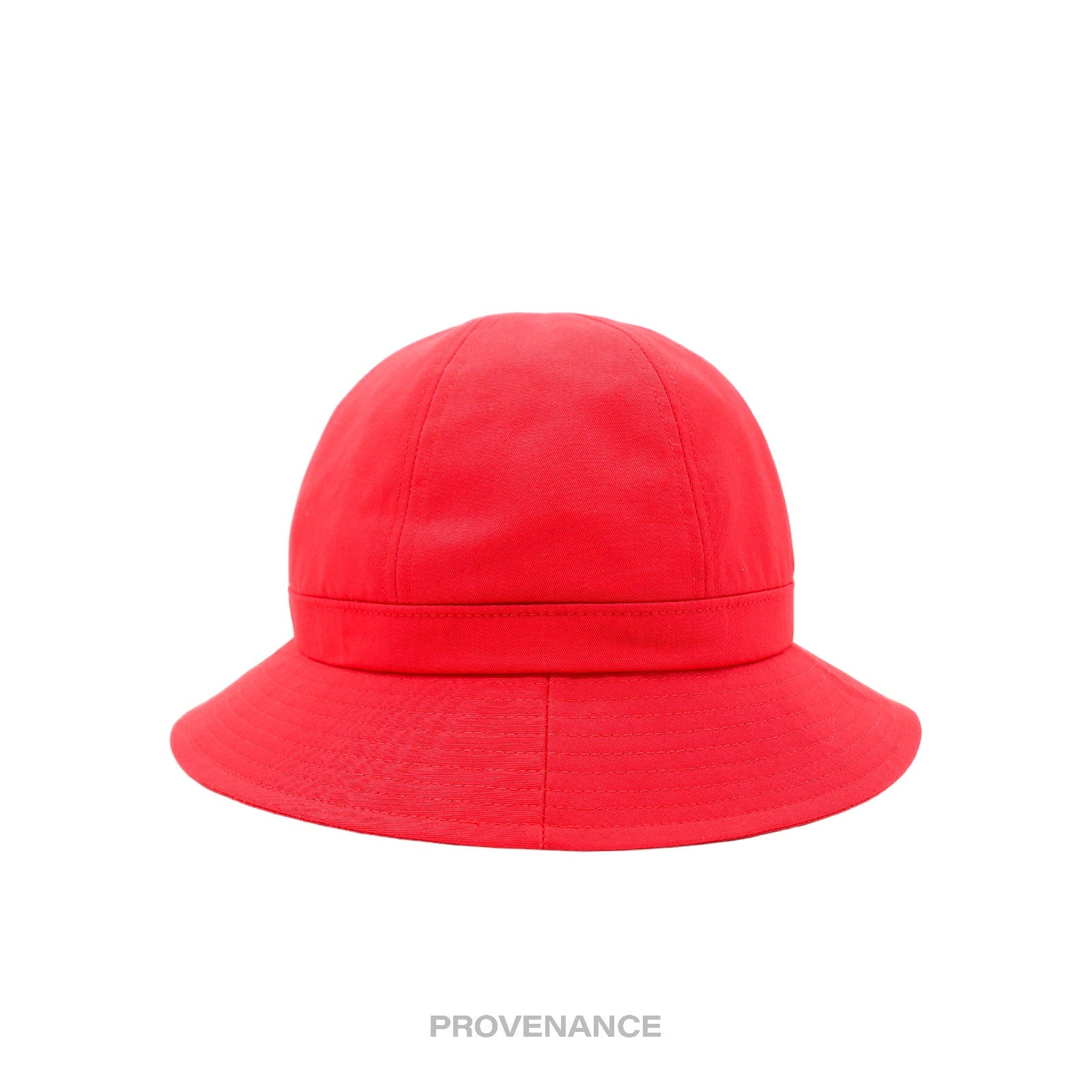 Balenciaga BB Logo Embroidered Bucket Hat - Red - 2