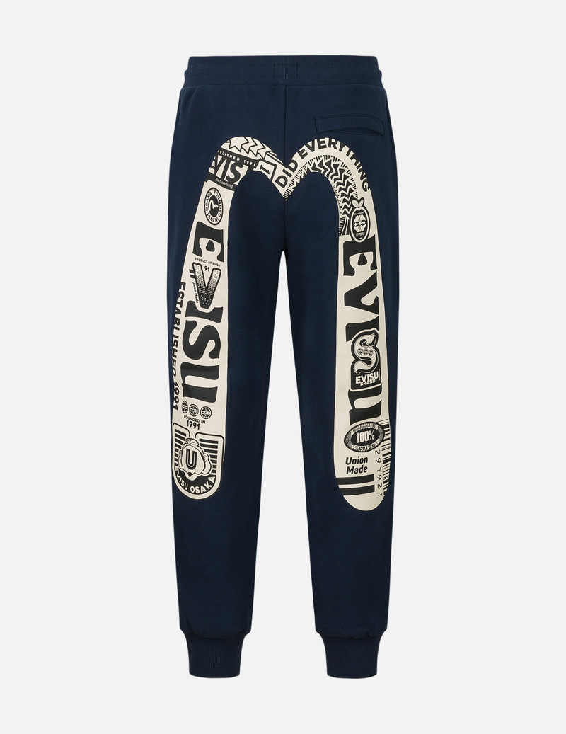 Logo and Daicock Print Relax Fit Sweatpants 1