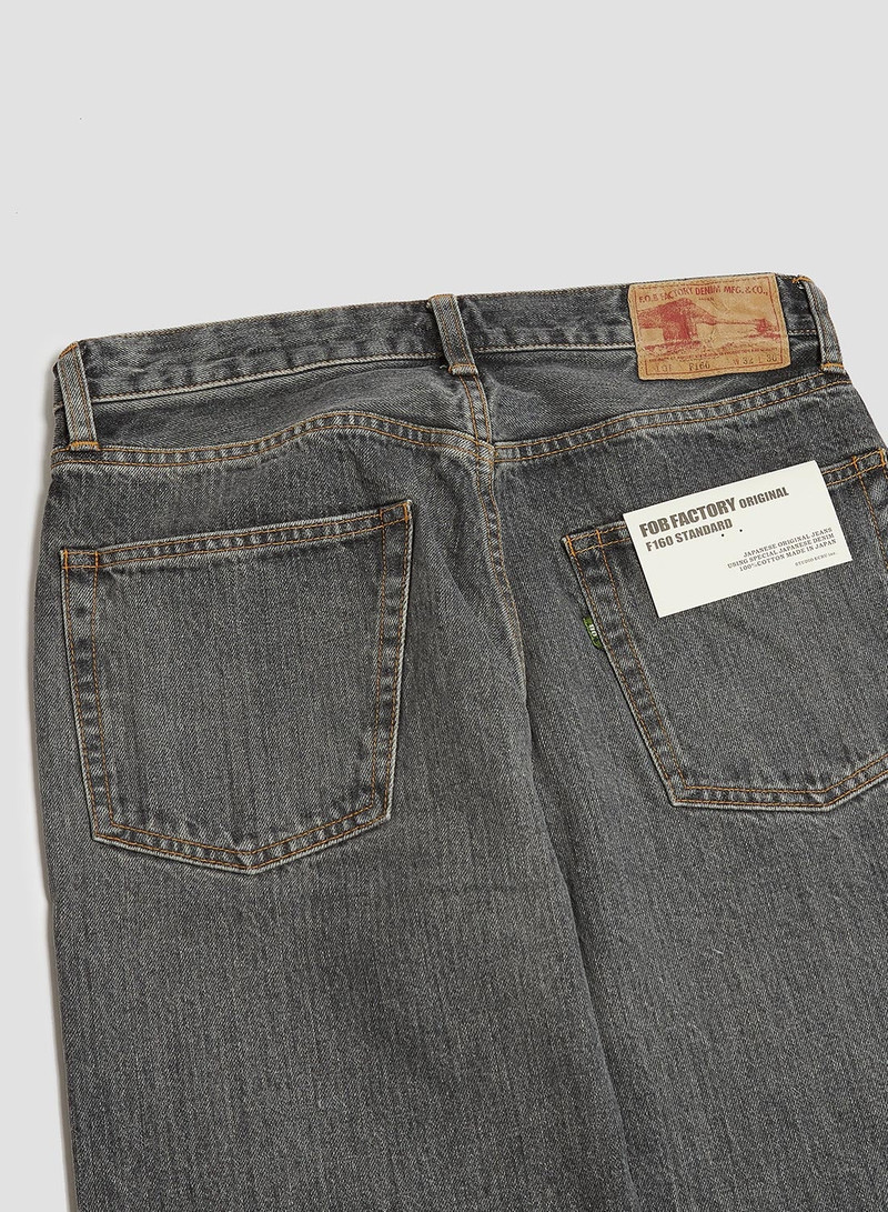 FOB Factory Selvedge 66 Denim 5P Washed Black 7