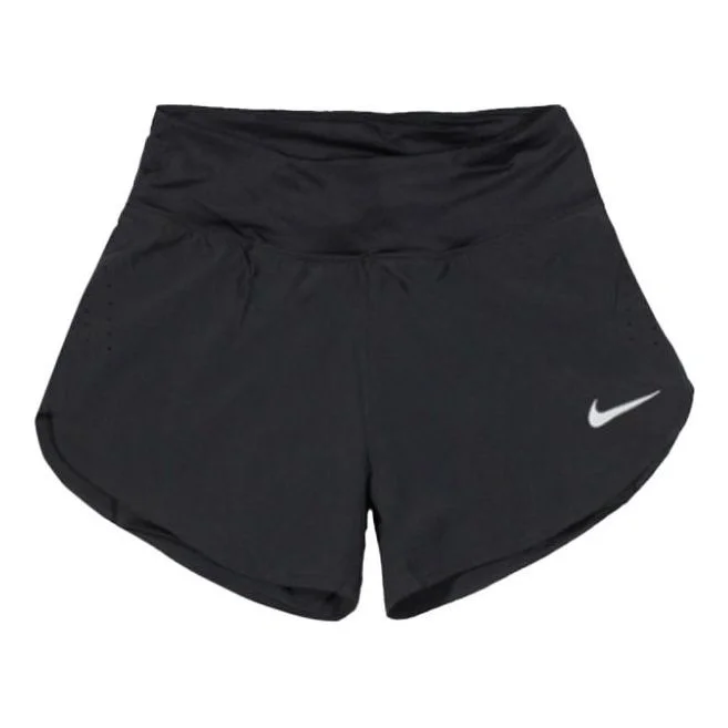 (WMNS) Nike Eclipse 2-in-1 Running Training Solid Color Sports Woven Shorts Black CZ9571-010 - 1