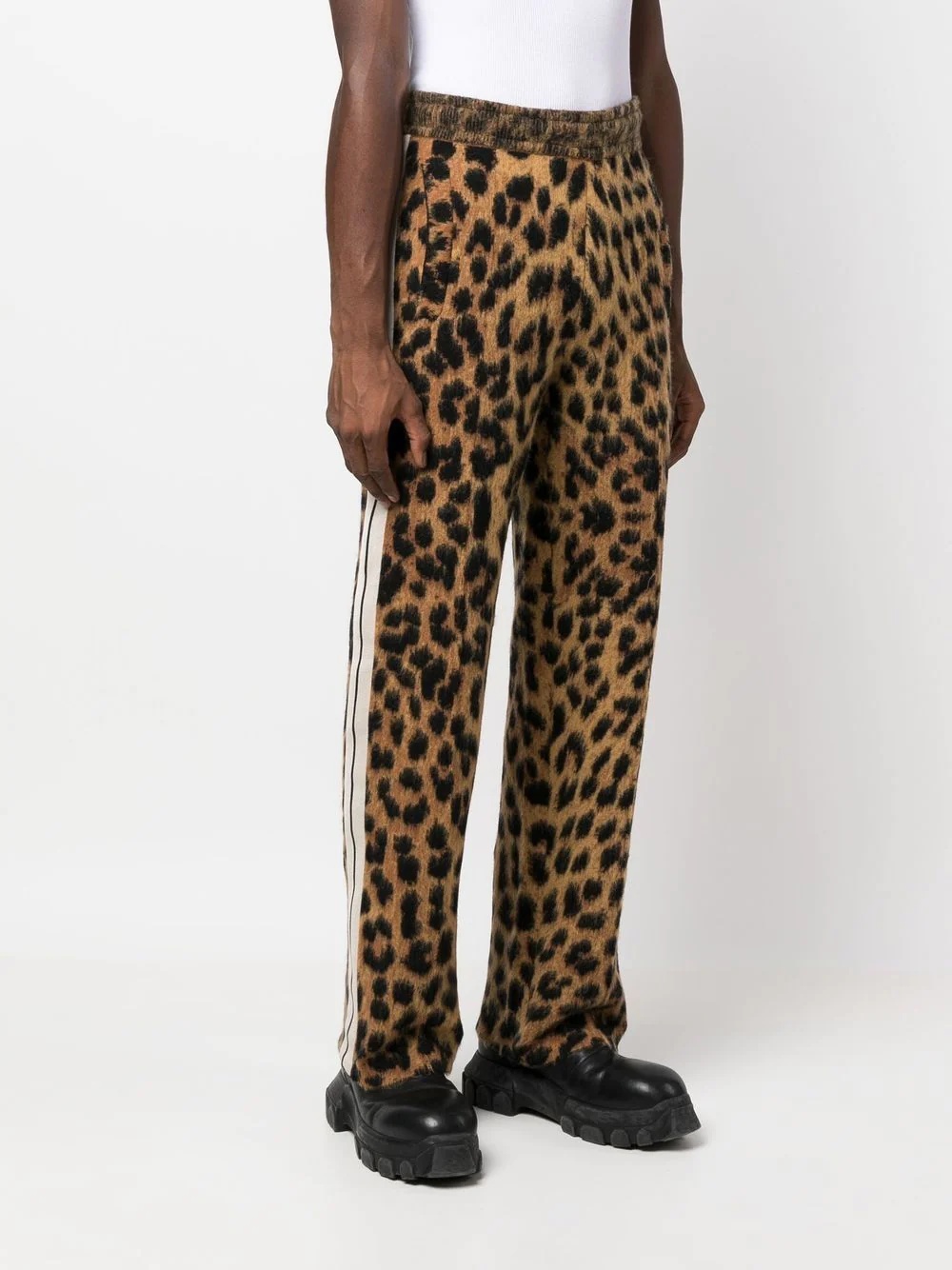 animalier brushed track pants - 3