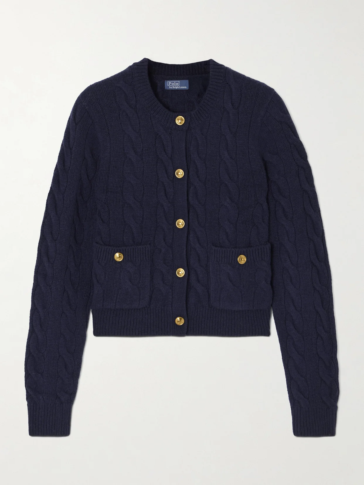 Cable-knit Wool And Cashmere-blend Cardigan - 1