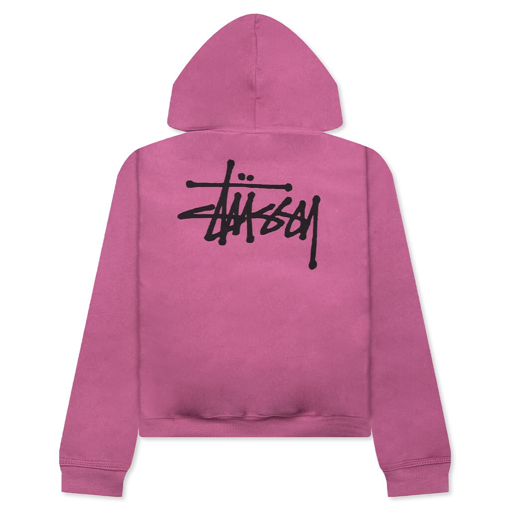 BASIC STUSSY HOODIE - BERRY - 2