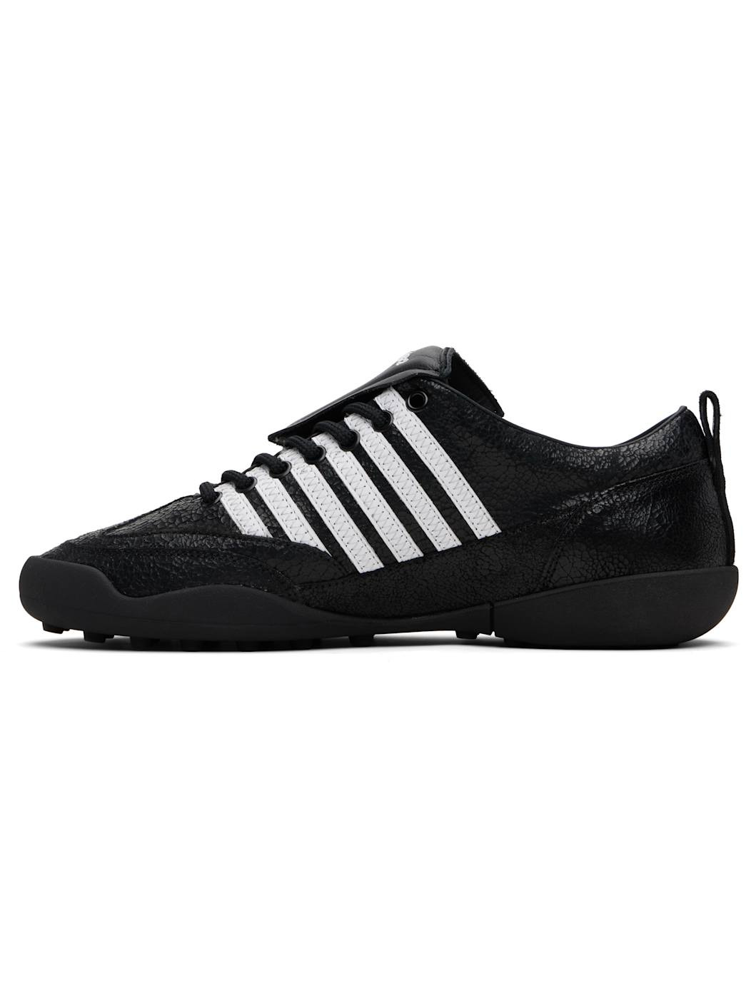 Black & White Soccer Sneakers - 3