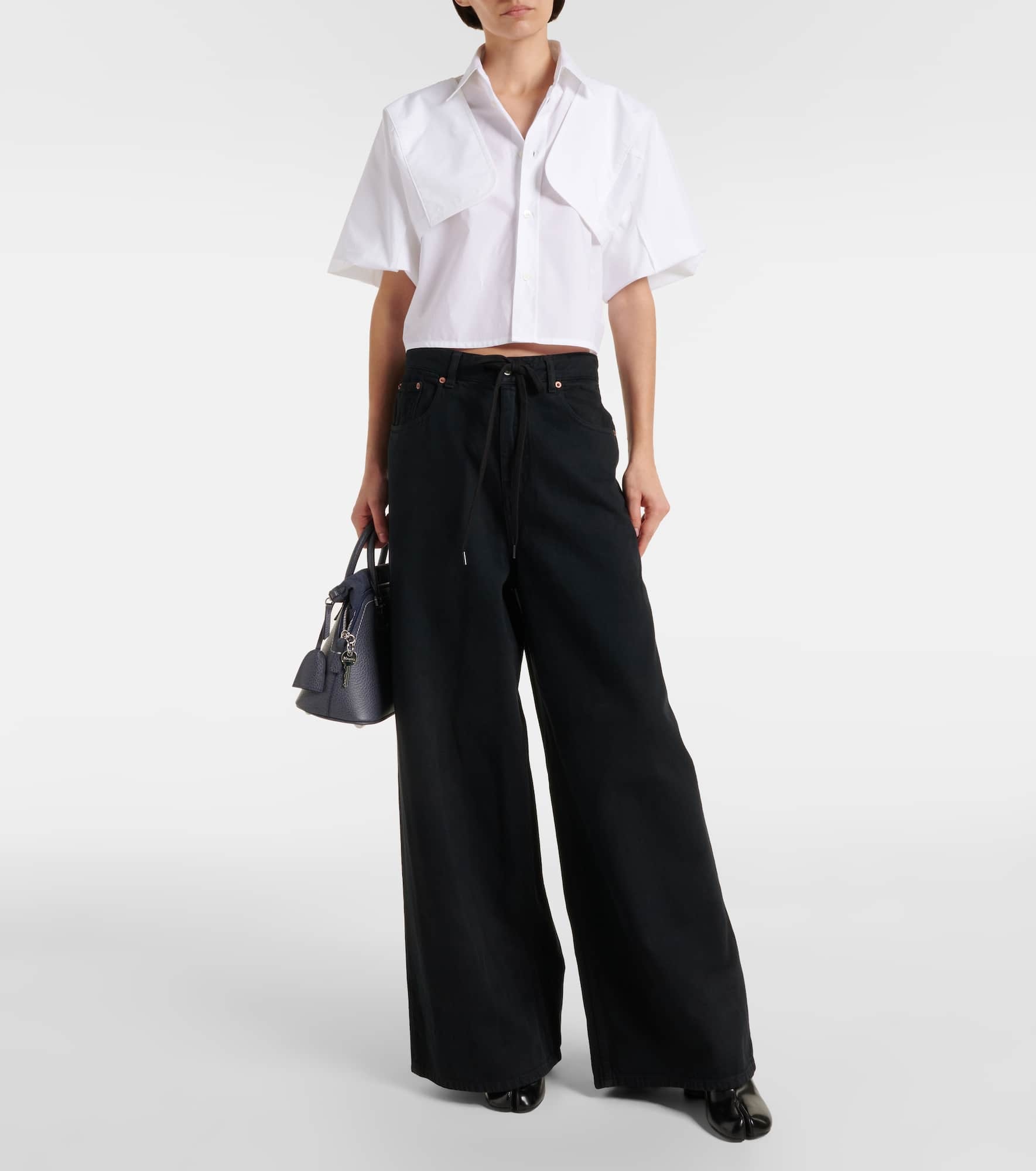 Cotton cropped shirt - 2