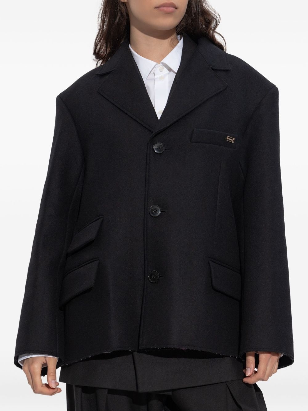 raw-cut blazer - 3