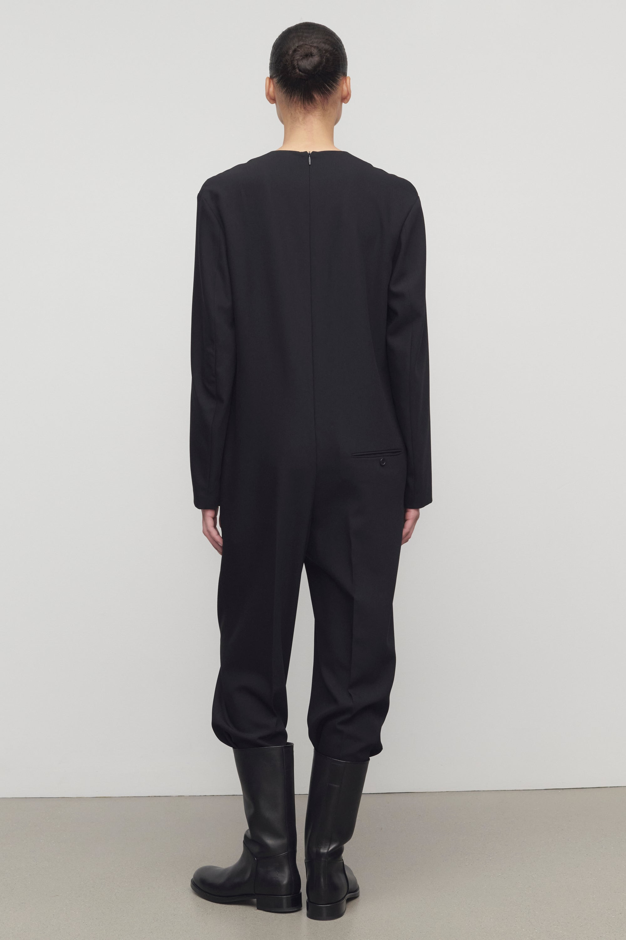 Sylvana Jumpsuit in Virgin Wool - 5