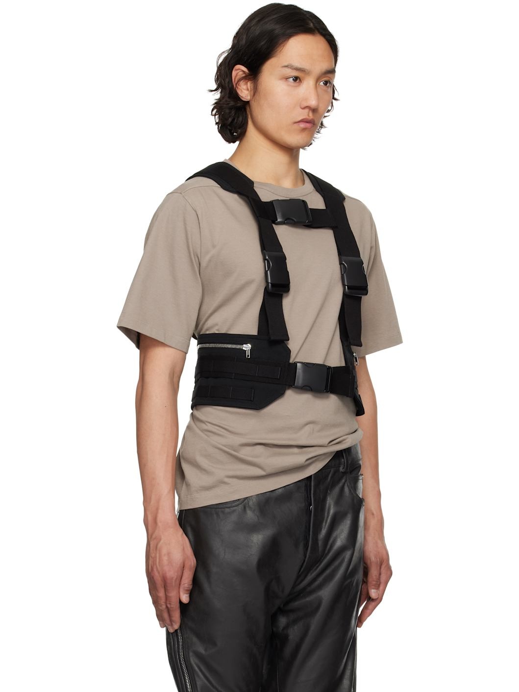 Black Hollywood Harness Vest - 2