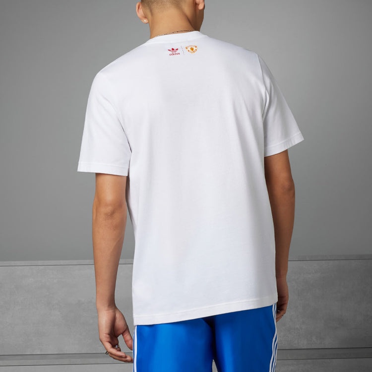 adidas originals Manchester United OG Trefoil T-Shirt 'White' IP5550 - 5