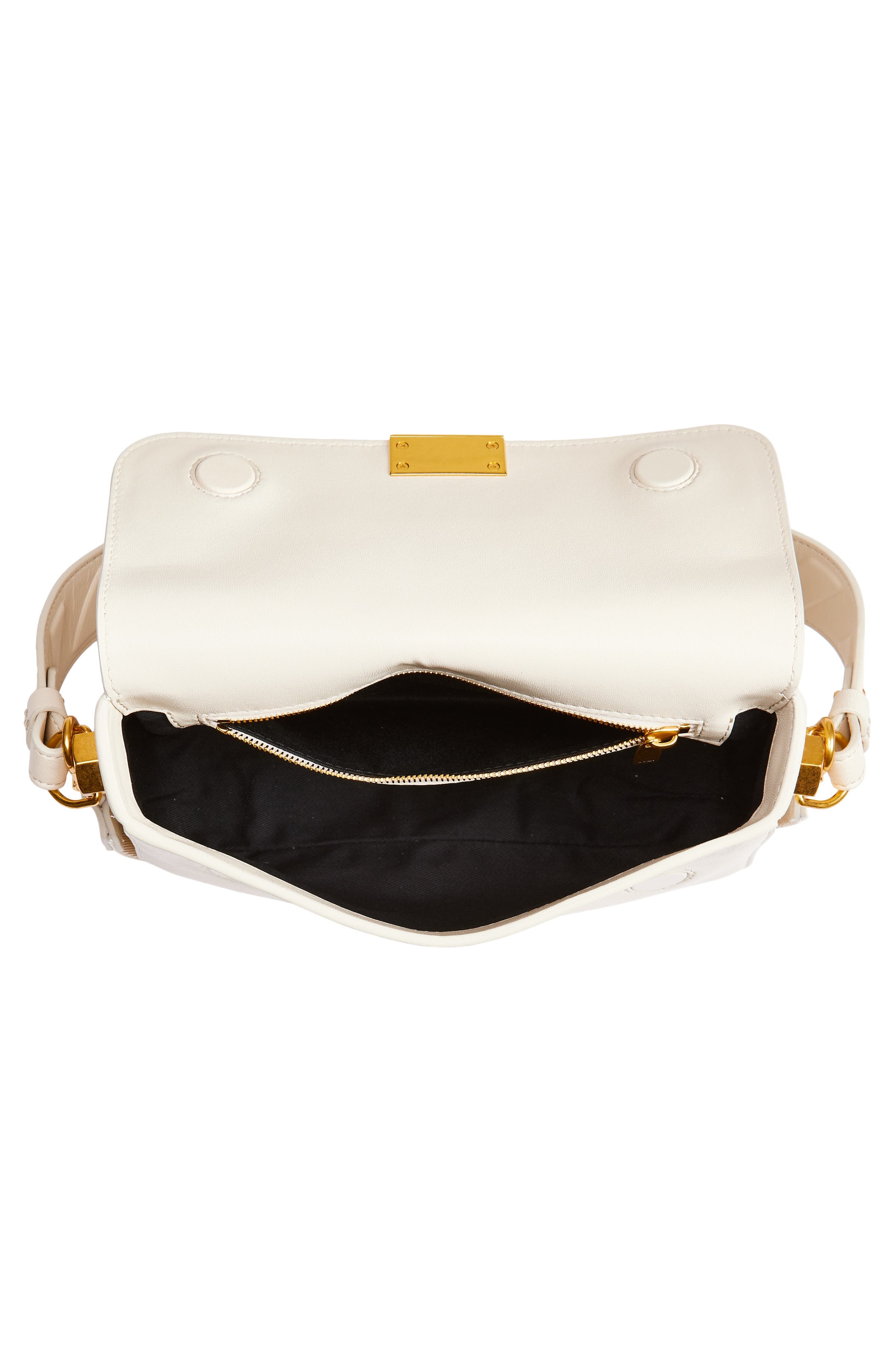Off-White Medium Soft Binder Leather Shoulder Bag in Dust at Nordstrom - 5