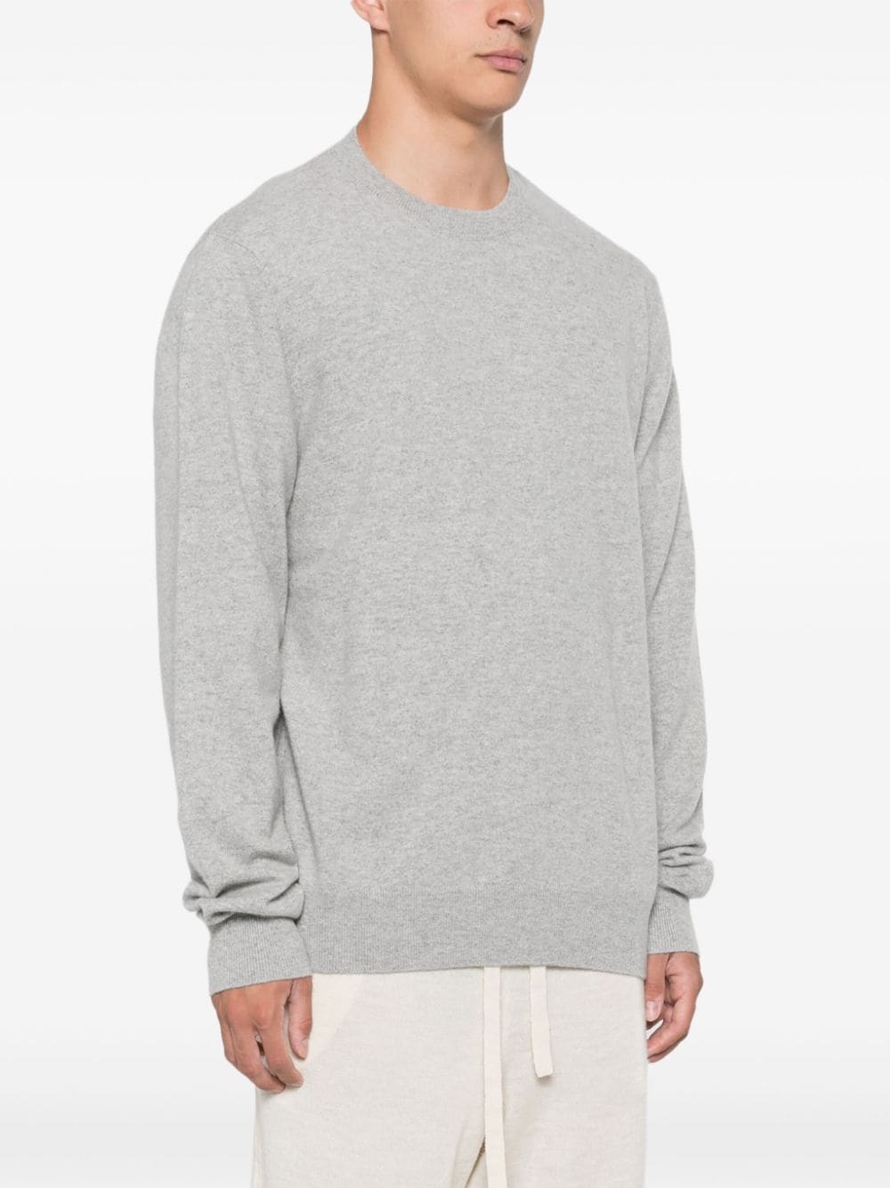 logo-embroidered cashmere sweater - 4