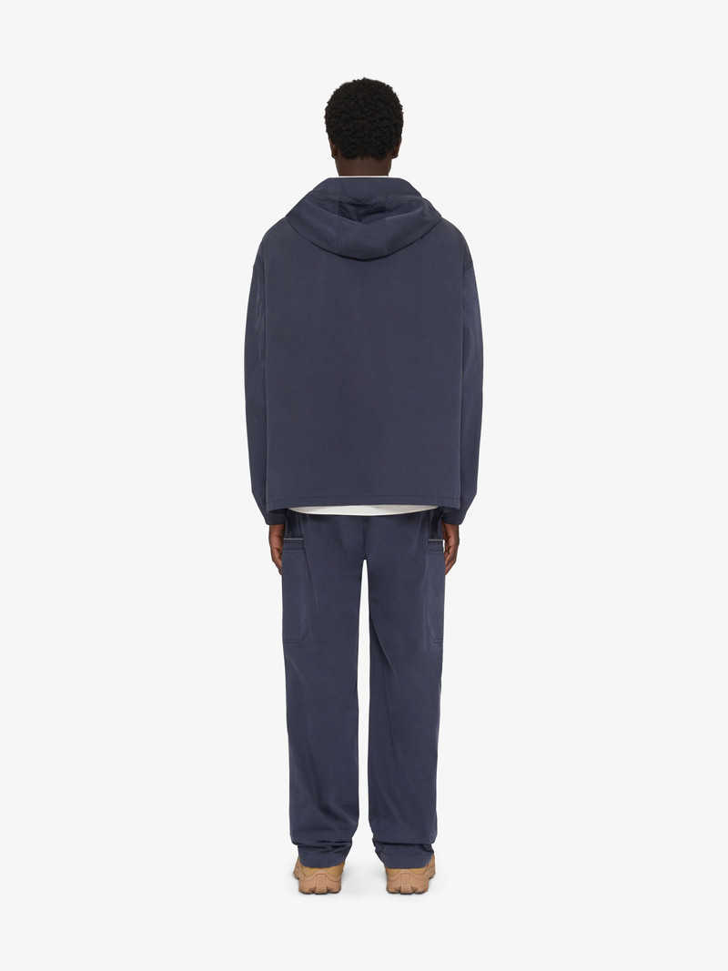 CARGO PANTS IN OZONE WASHED POPLIN 4