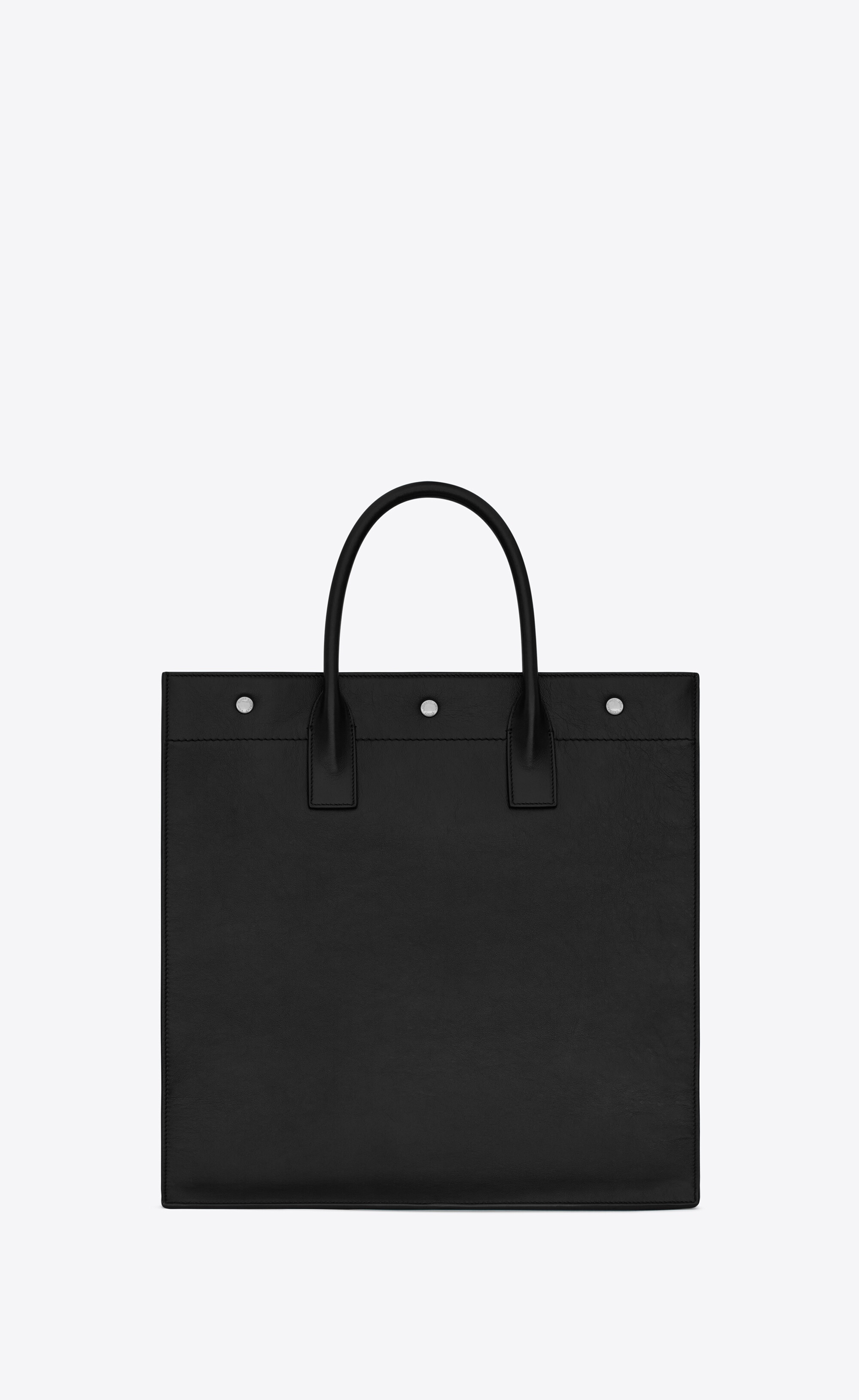 rive gauche north/south tote bag in smooth leather - 2