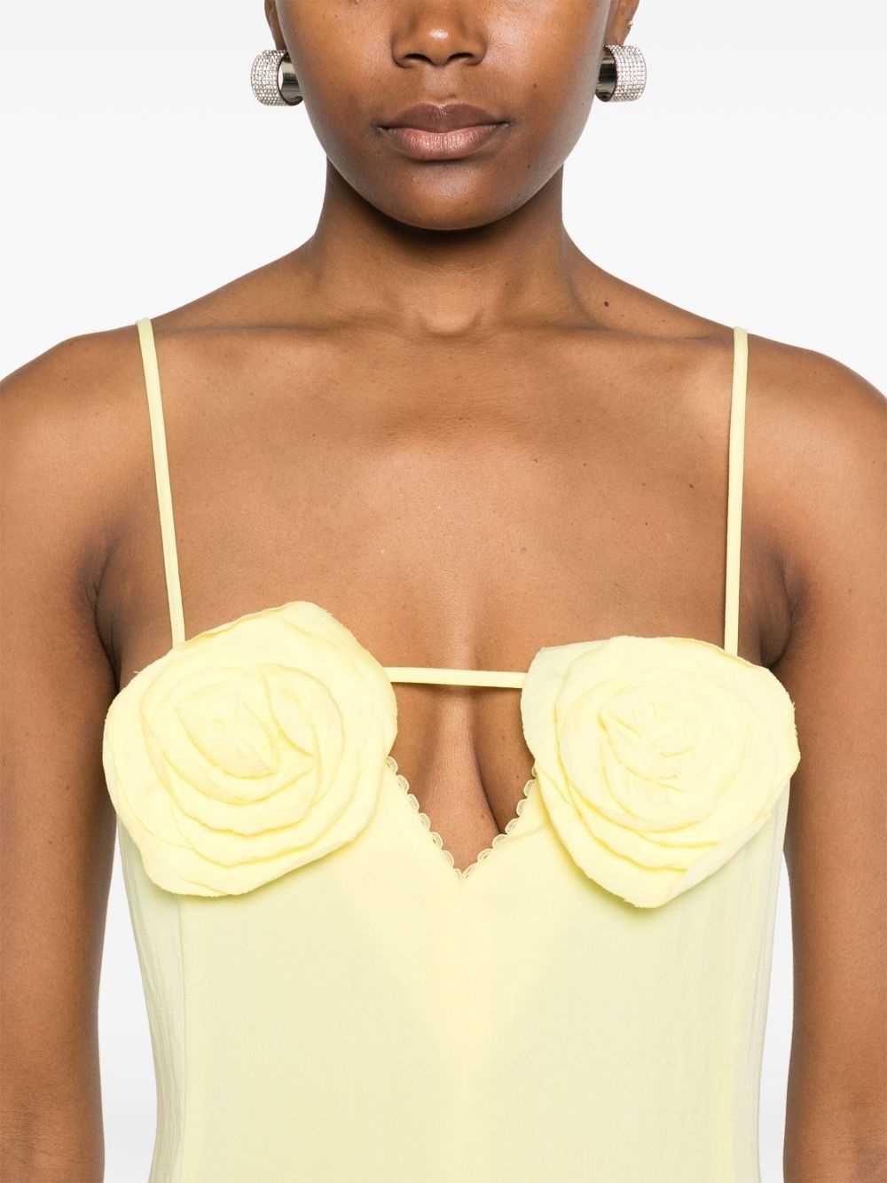 floral-appliqué mini dress - 5