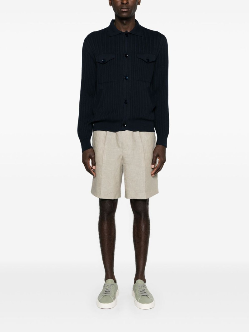 Brioni spread-collar buttoned cardigan outlook