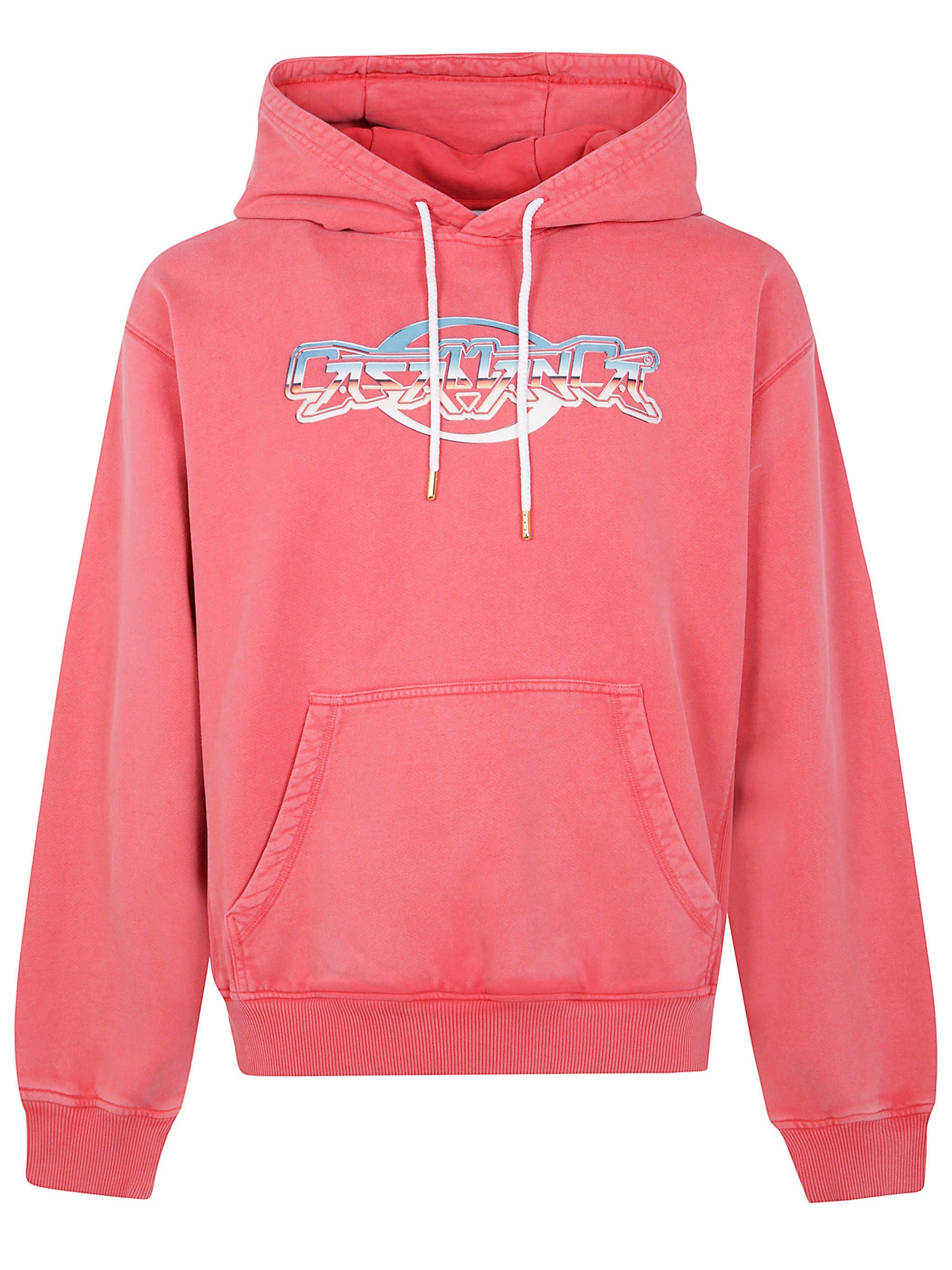 Casablanca Men "Chrome Text" Printed Hoodie - 4