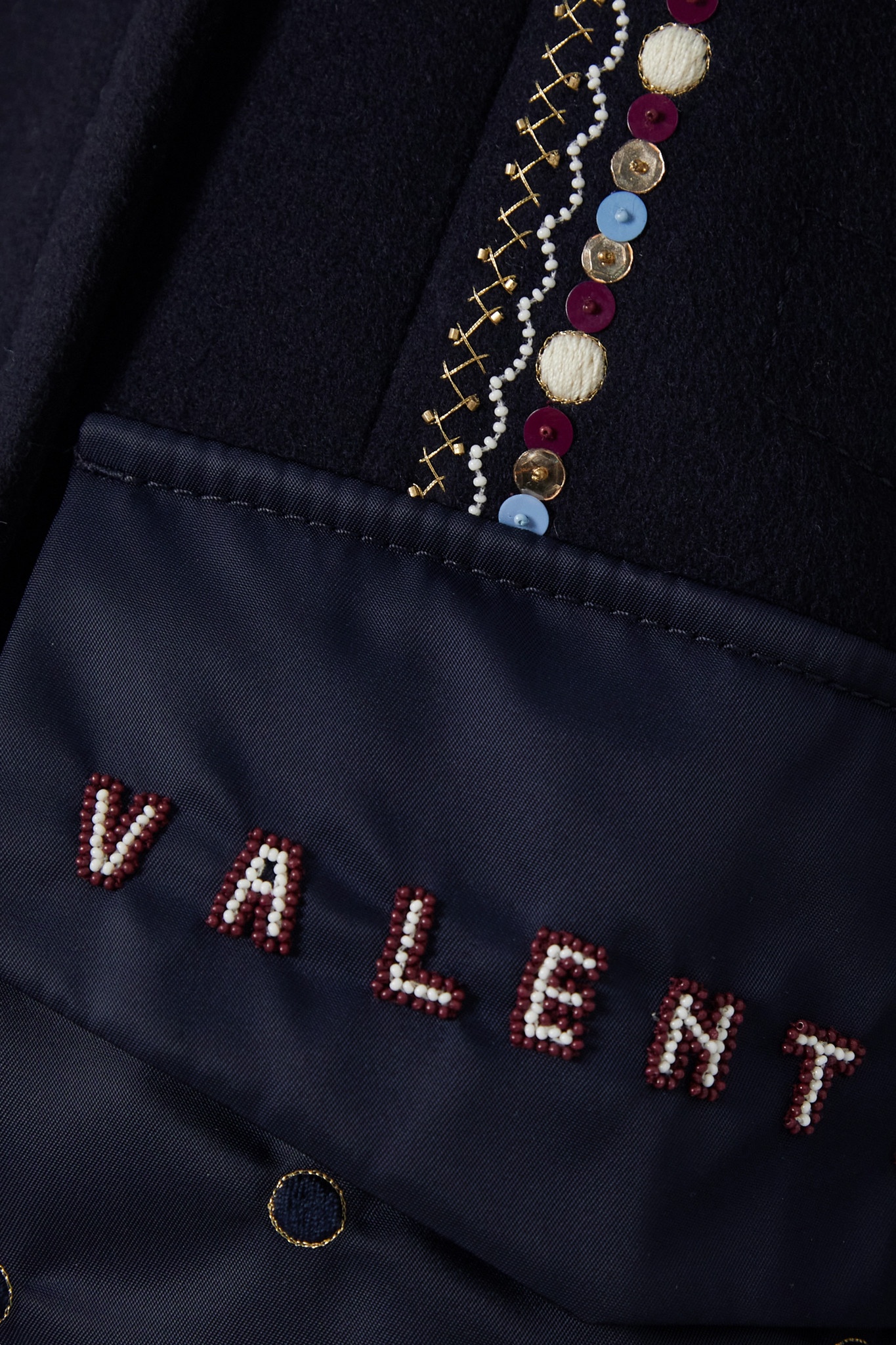 Embellished double-breasted wool and cashmere-blend and shell jacket - 10
