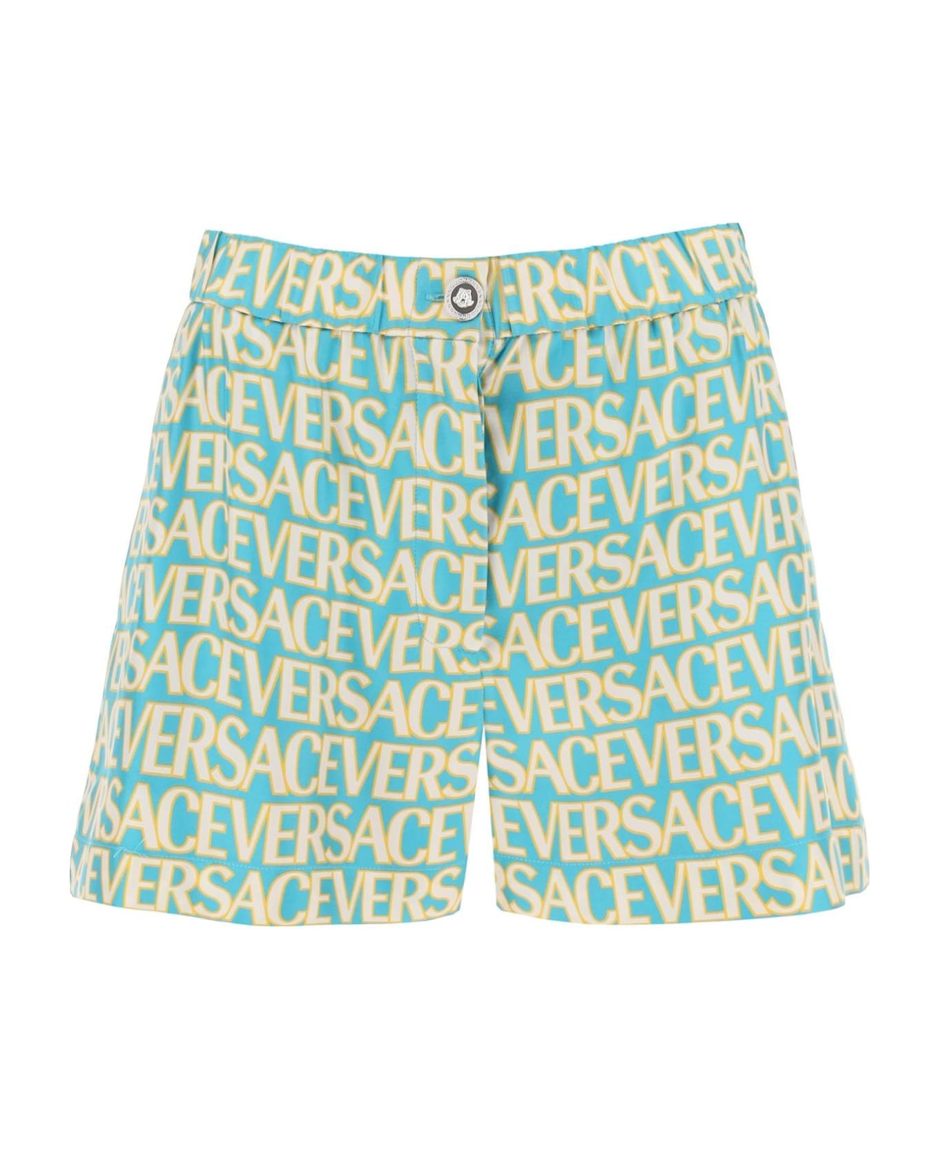 Printed Silk Shorts - 1