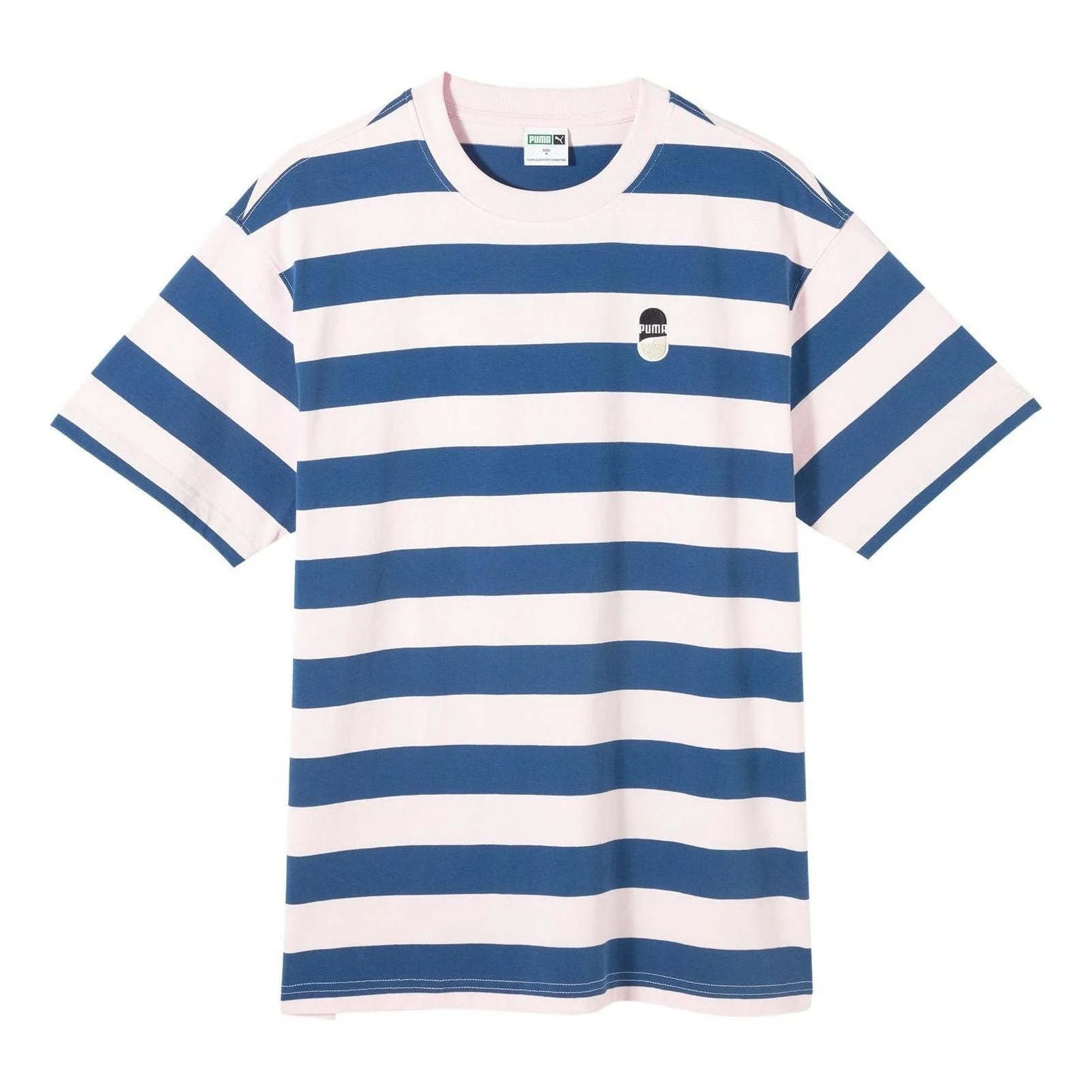 PUMA Downtown Striped T-shirt 'Blue White' 630115-93 - 1