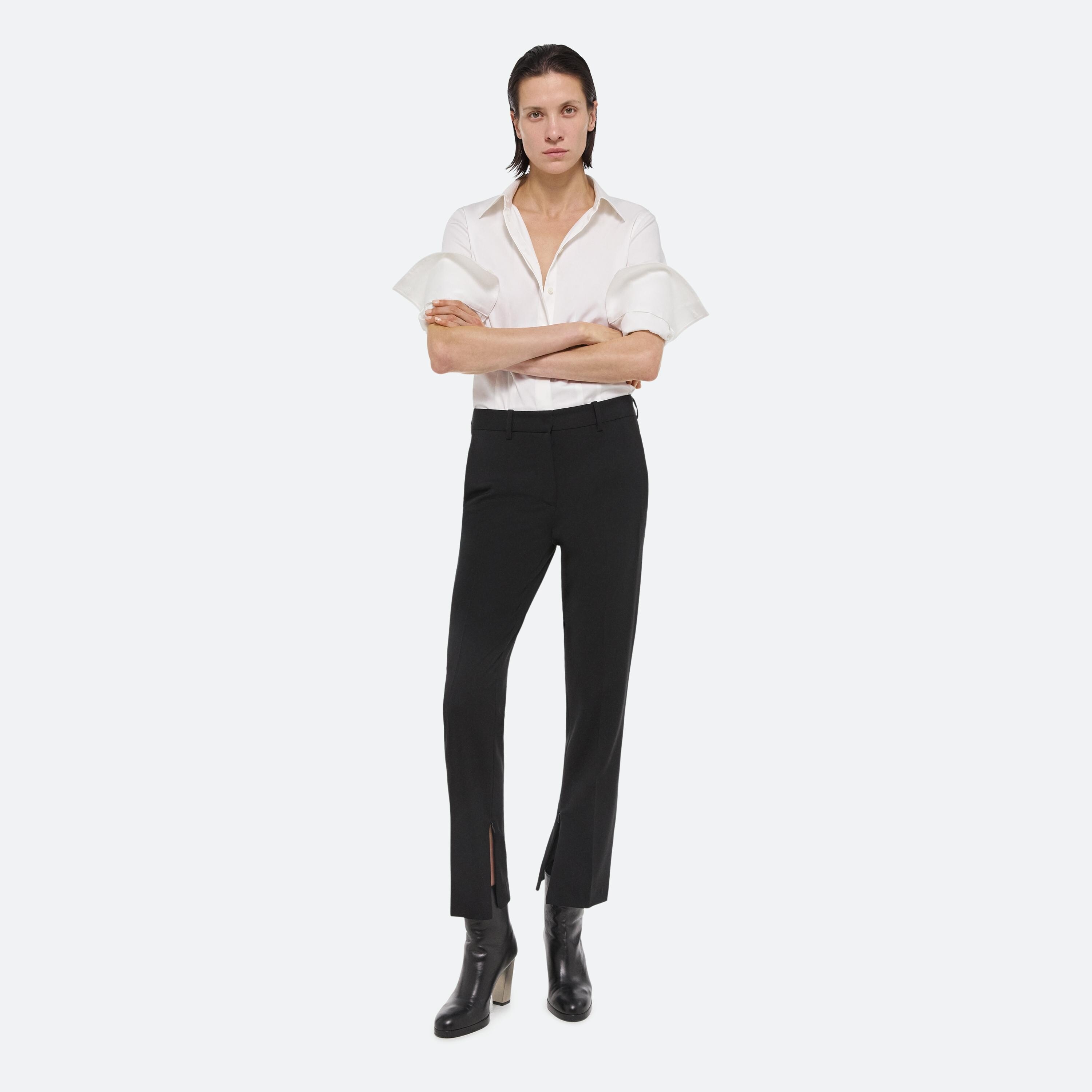 SLIM VIRGIN WOOL TROUSER - 2