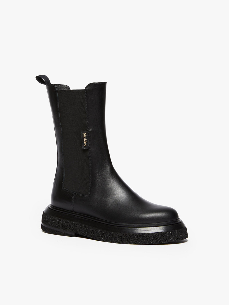 Max Mara ENGLISHBOOT Calfskin Chelsea boots outlook