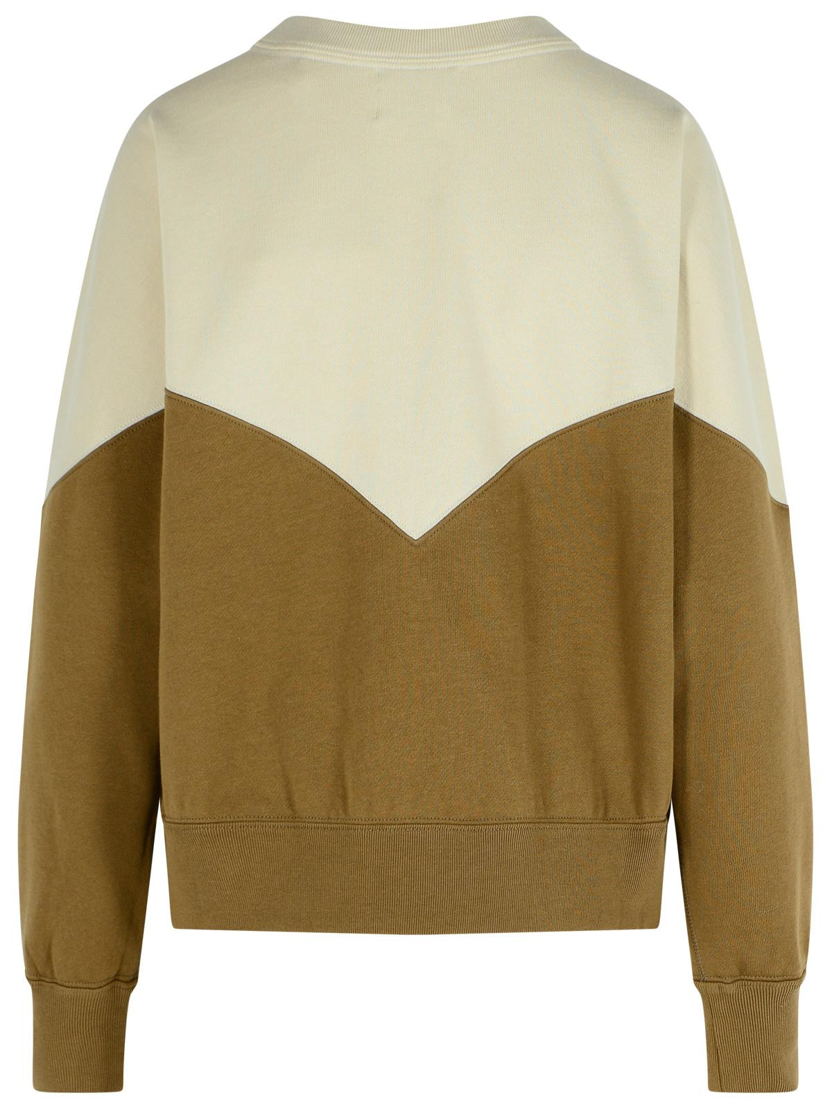 Isabel Marant Etoile 'Khaki Houston' Dark Cotton Blend Sweatshirt Women - 3