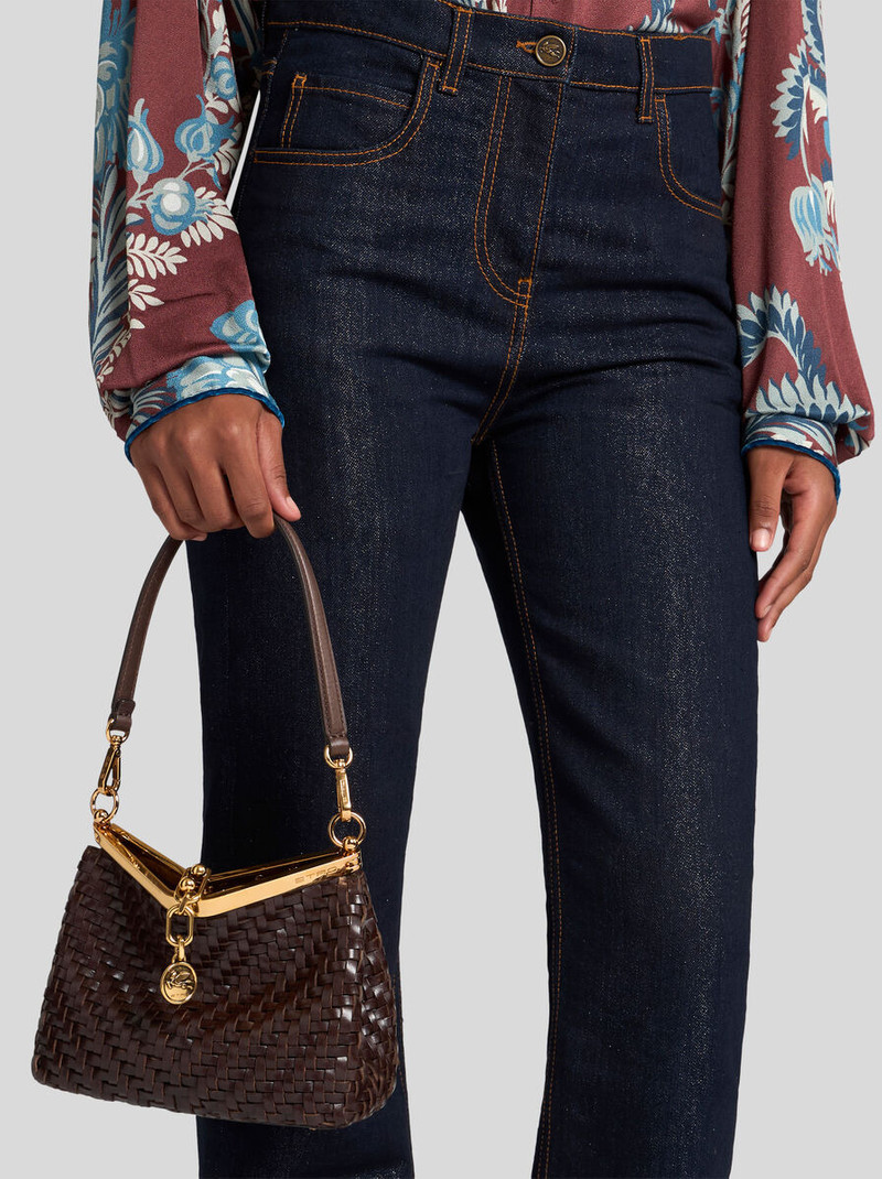 Etro SMALL WOVEN VELA BAG outlook