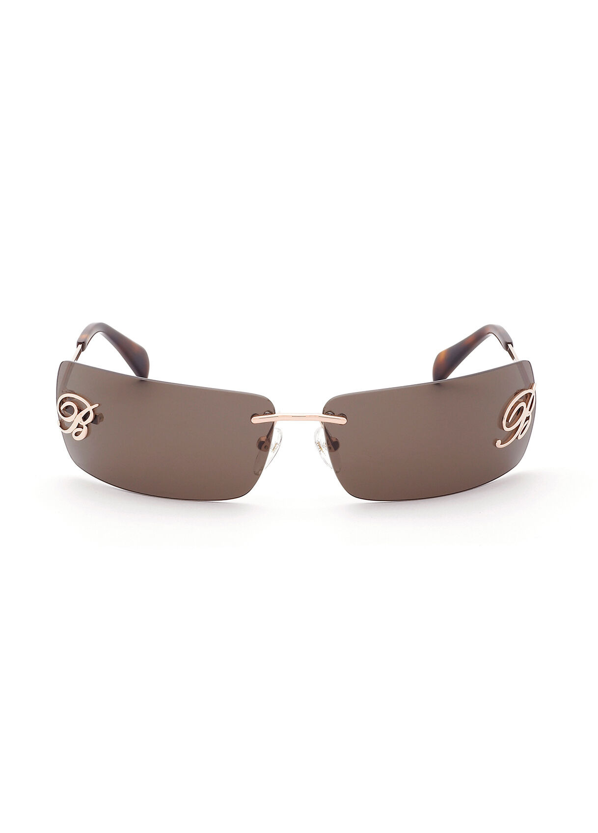 RIMLESS SUNGLASSES WITH THIN METAL TEMPLES - 1