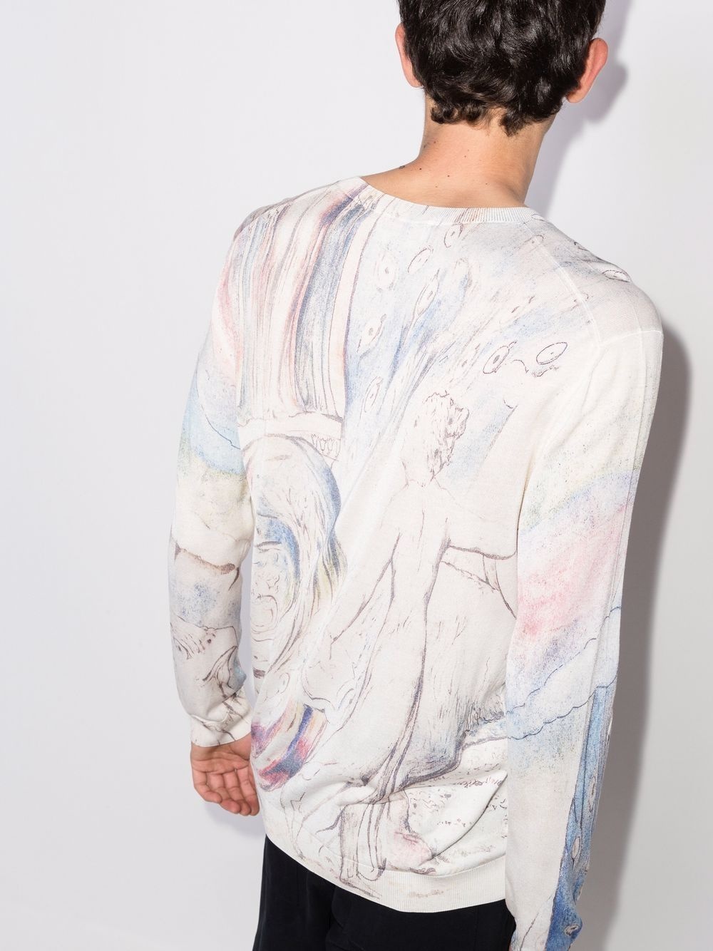 William Blake Dante-print crew-neck sweatshirt - 3