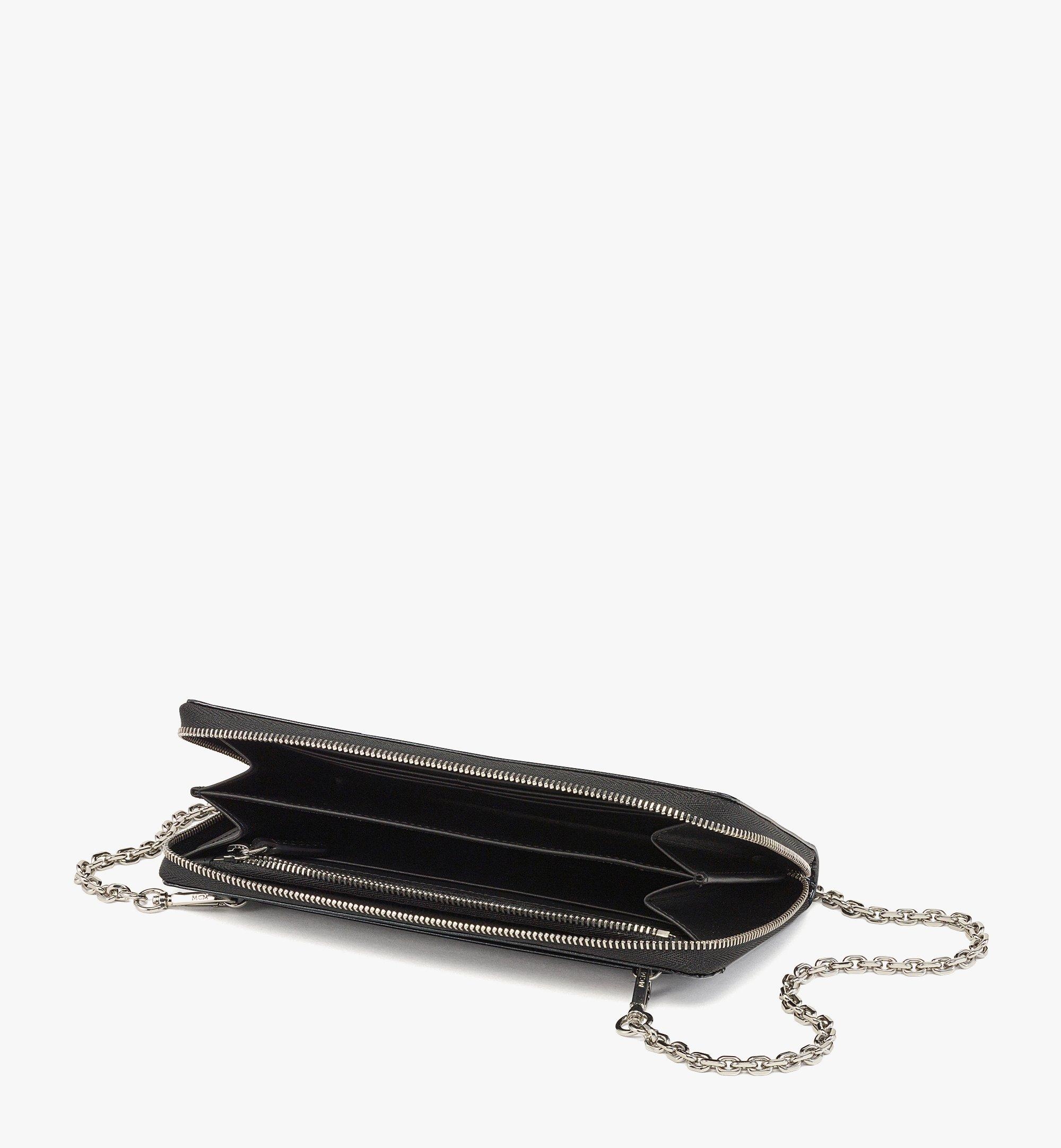 Aren Chain Zip Around Wallet in Maxi Patent Leather - 2