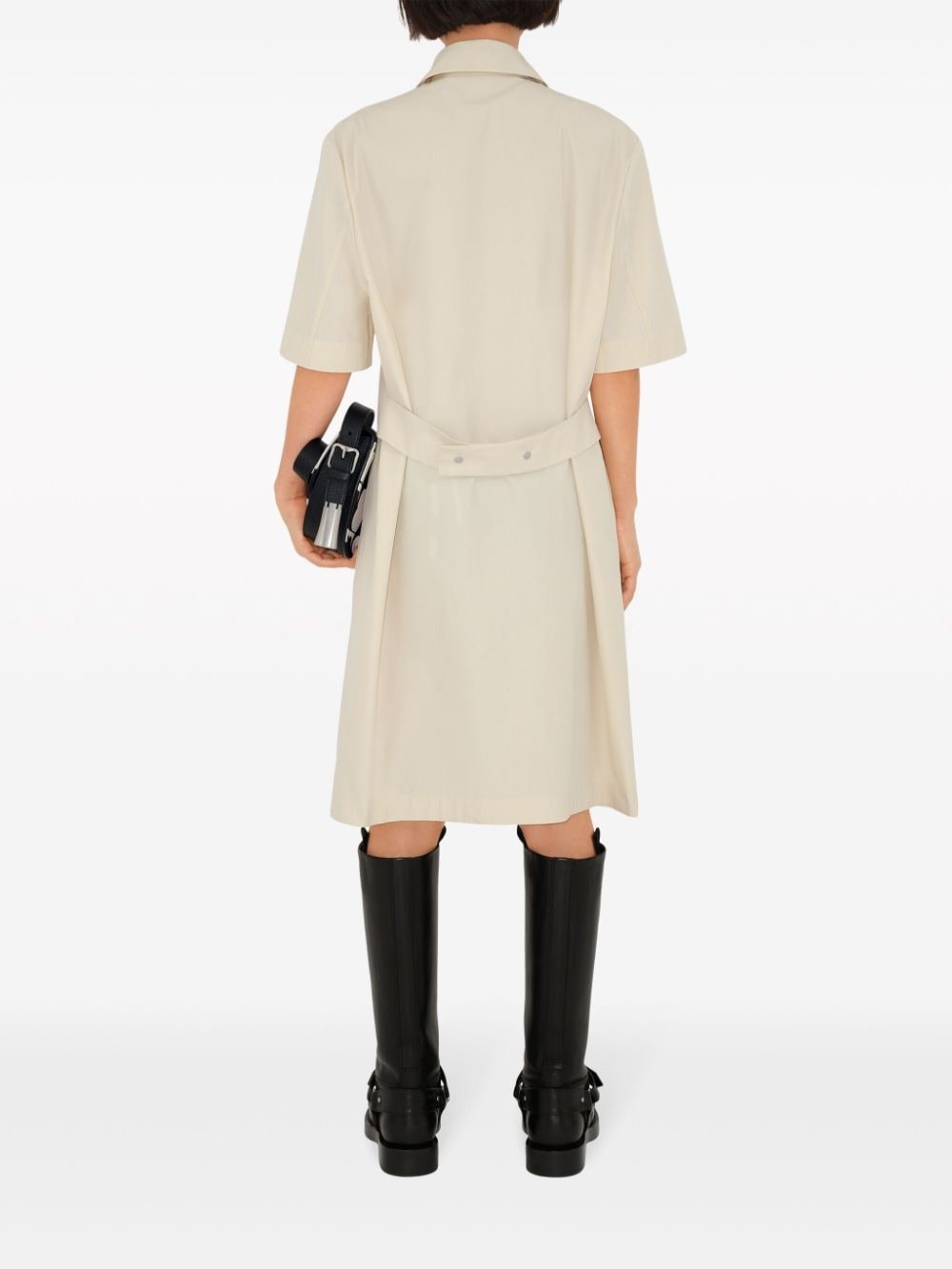 short-sleeve shirt dress - 4