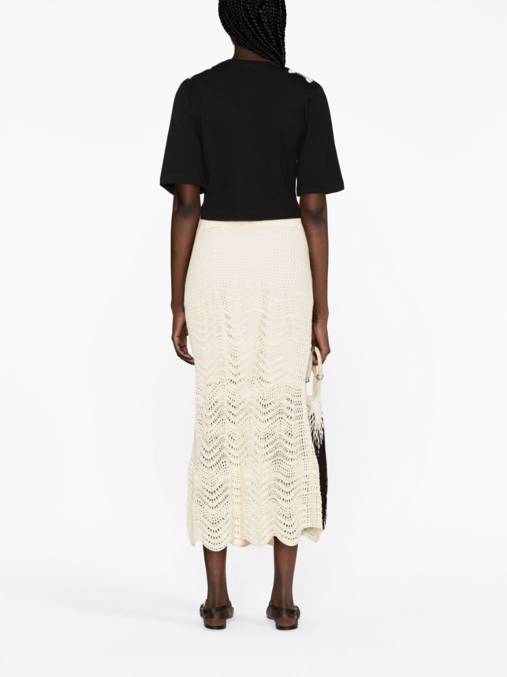 Ensenada embroidered cropped T-shirt - 3