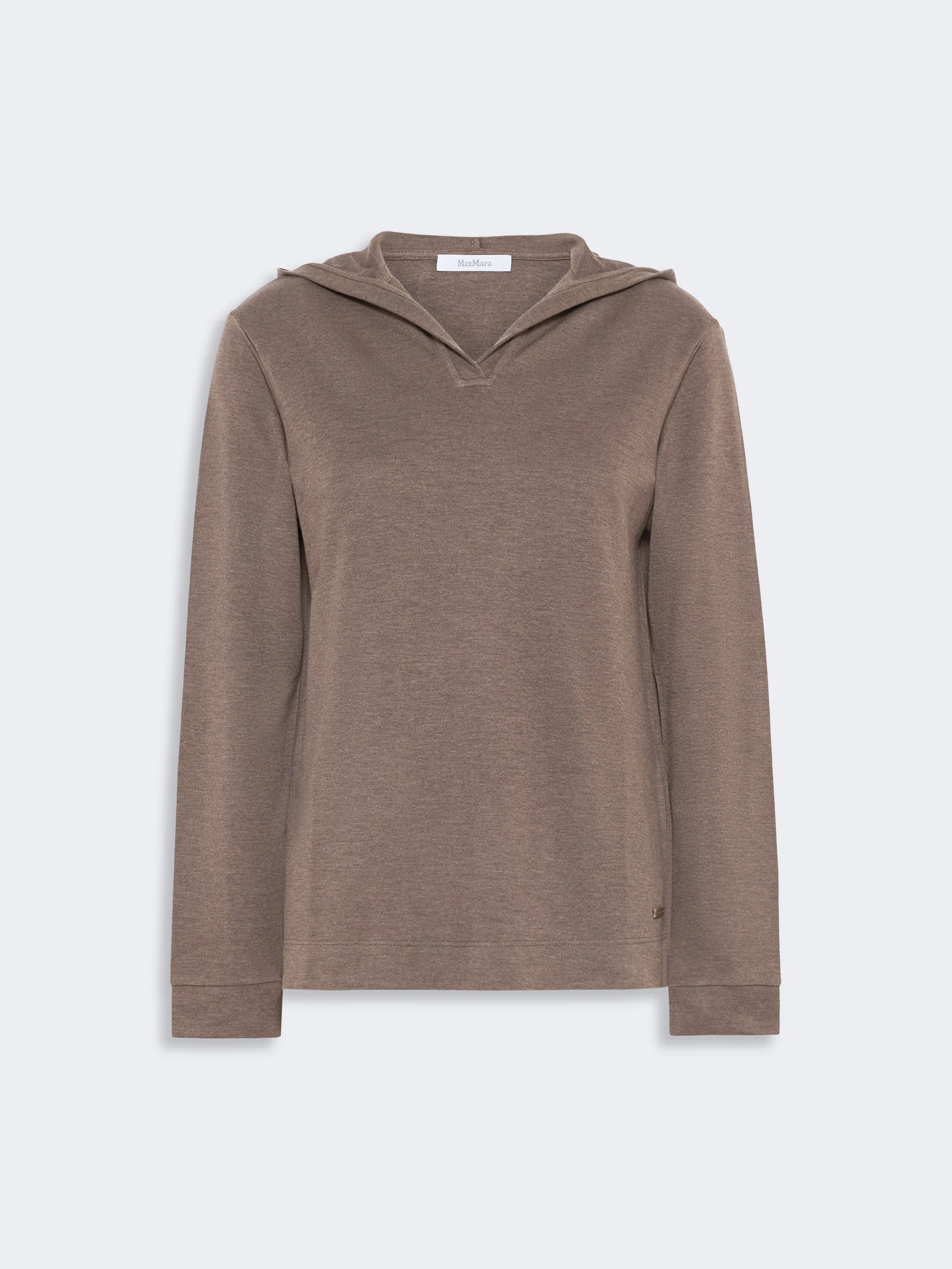 COMICA Silk-blend jersey sweatshirt - MUD - 1