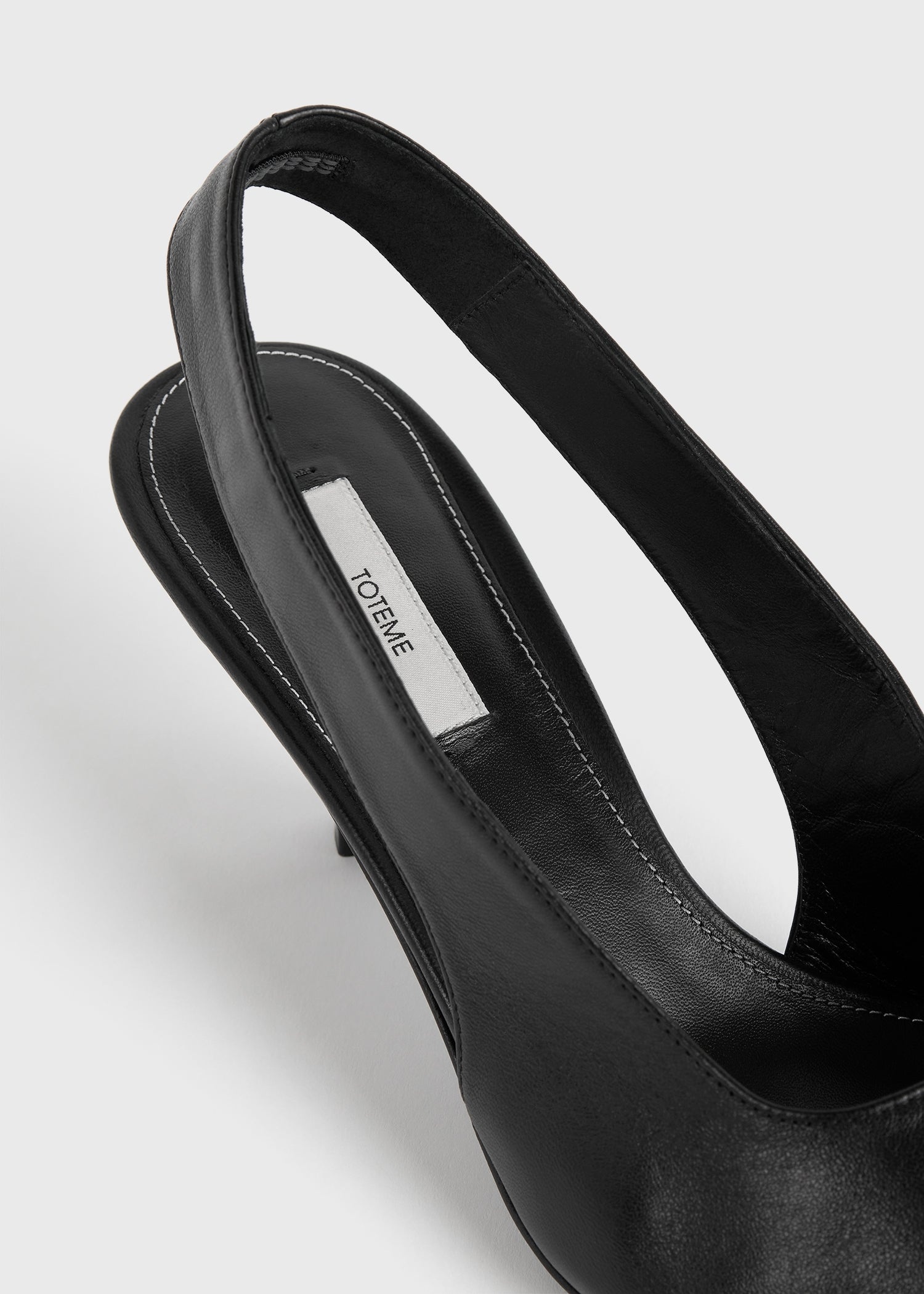 Classic leather slingbacks black - 4