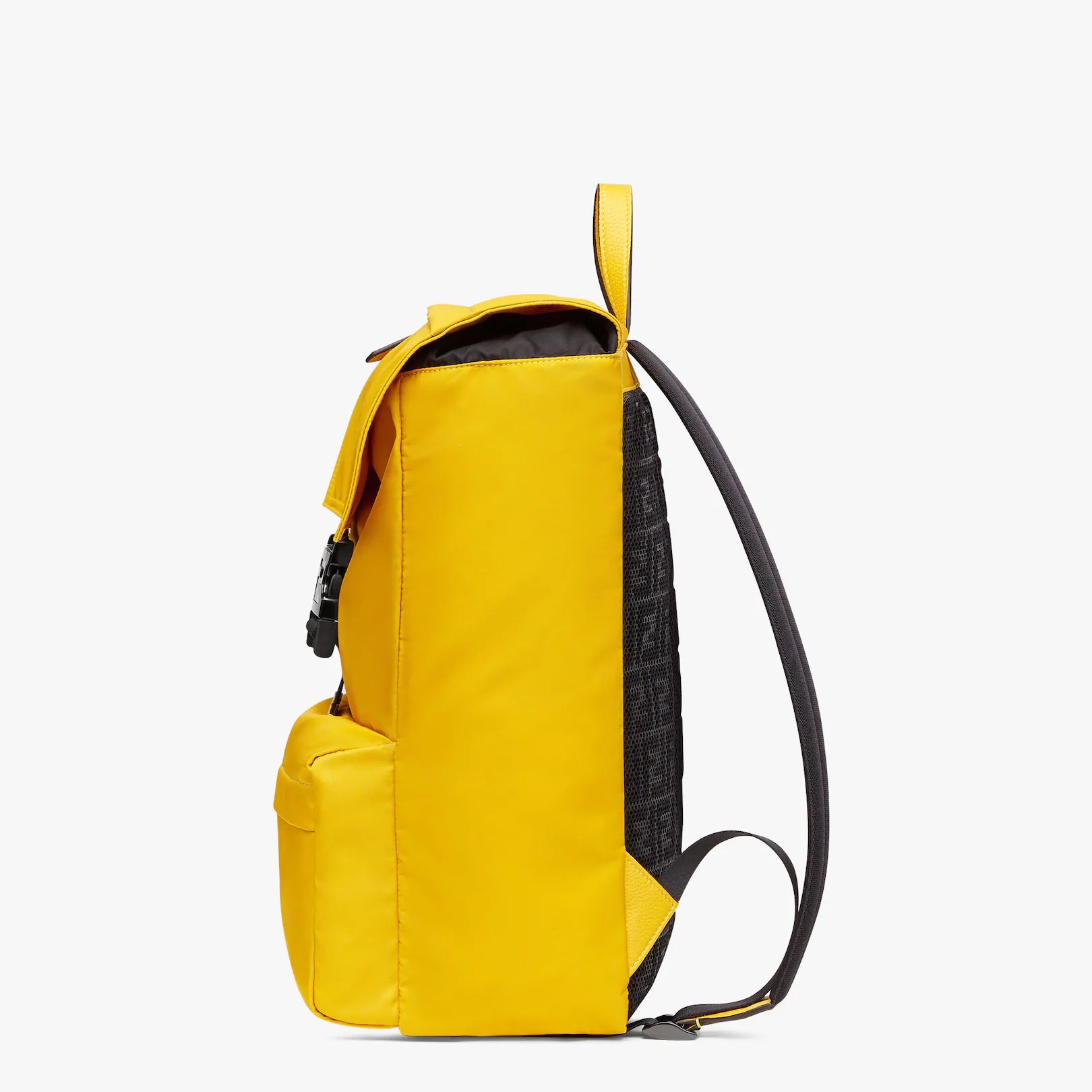 Yellow nylon backpack - 2