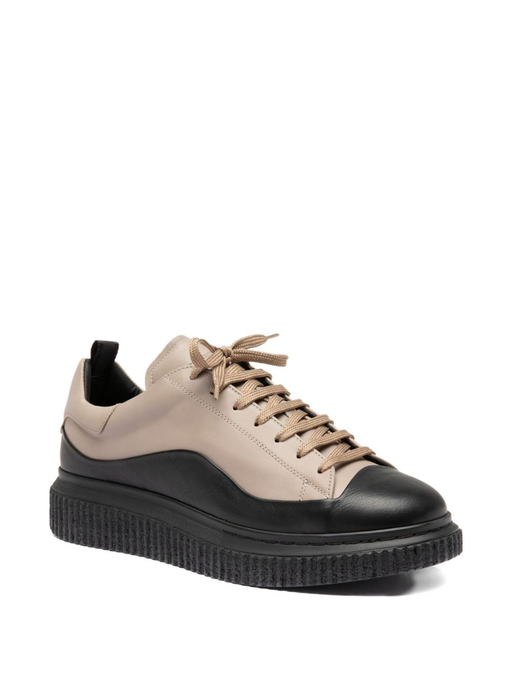 Krace 018 leather lace-up sneakers - 2