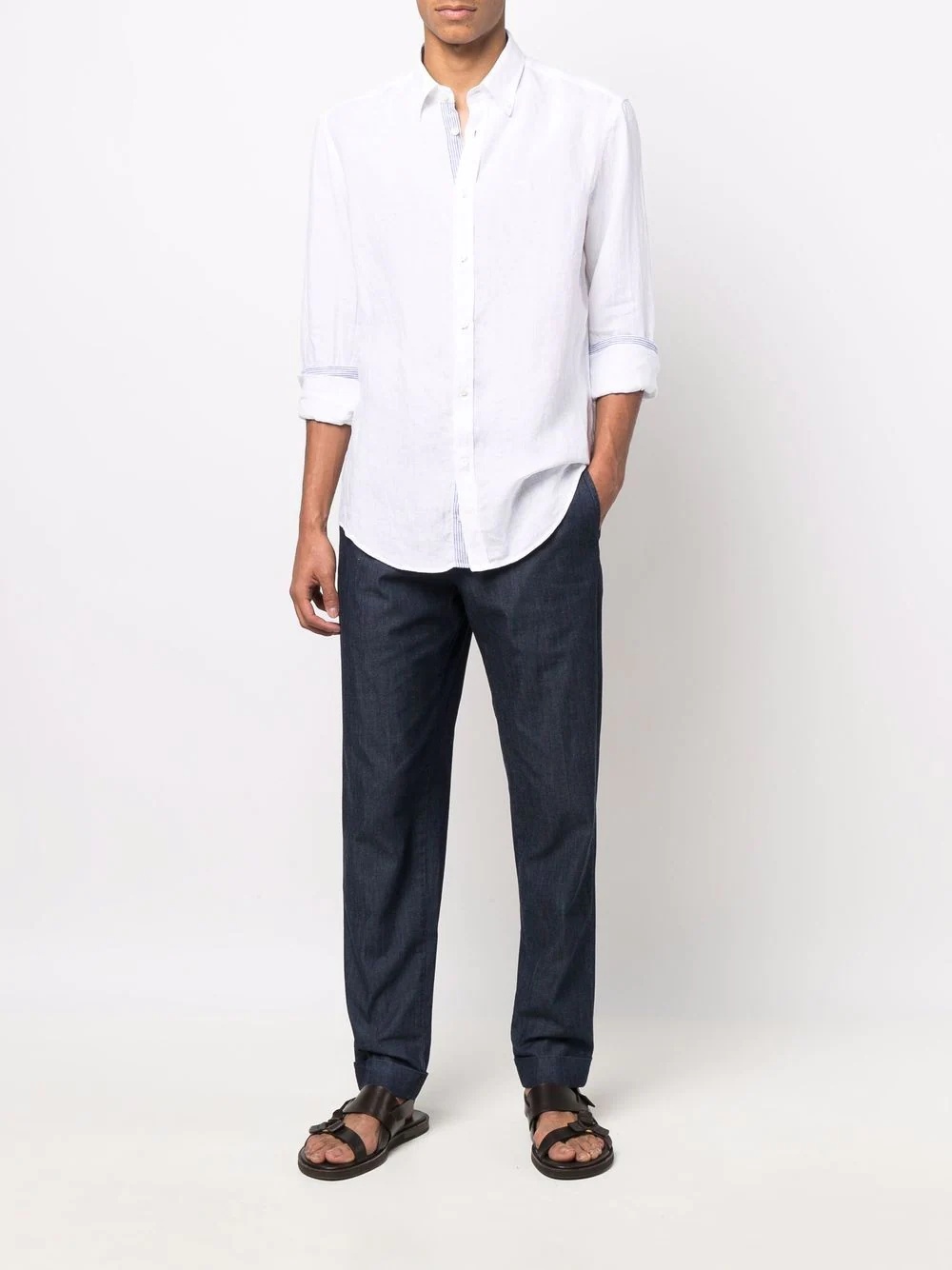 button-up linen shirt - 2