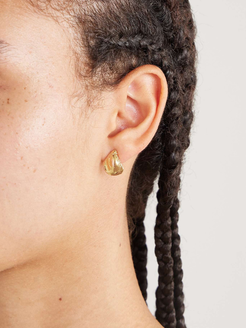 ALIGHIERI The Starless Sky gold-plated earrings Gold outlook