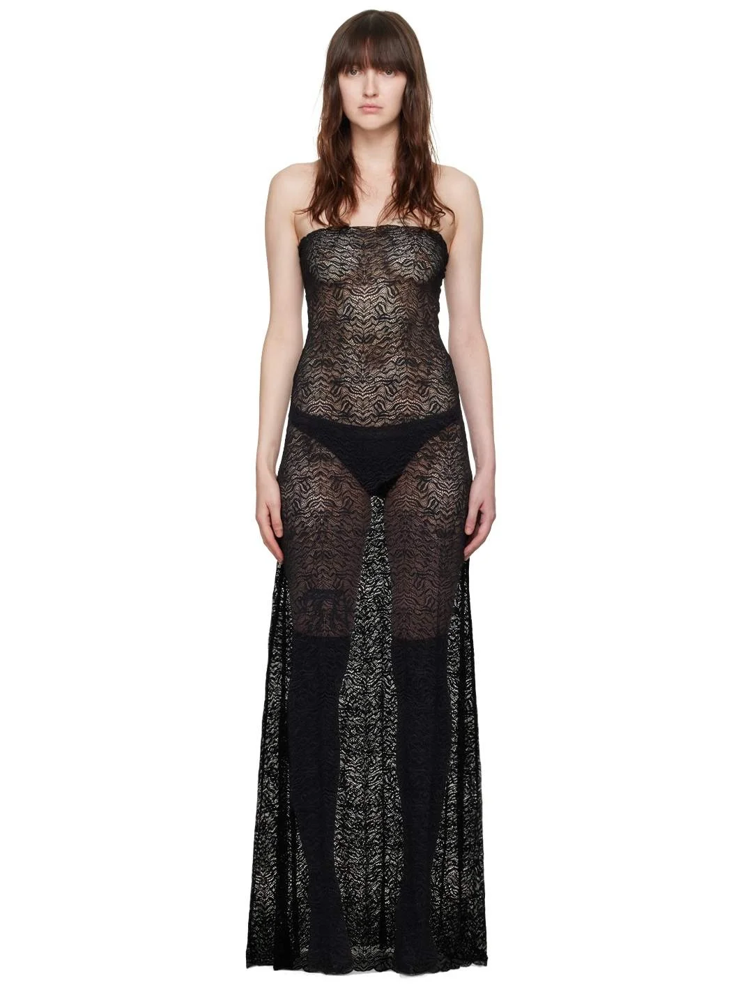 SSENSE Exclusive Black Anise Maxi Dress - 1