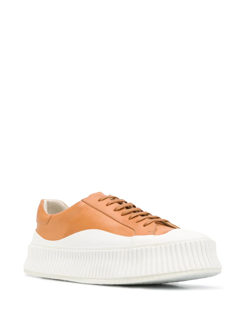 two-tone flatform sneakers - 2