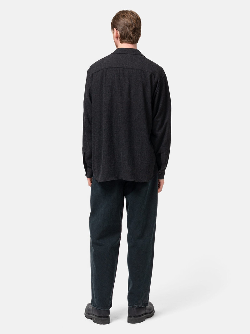 Wool Skipper Shirt Charcoal 3