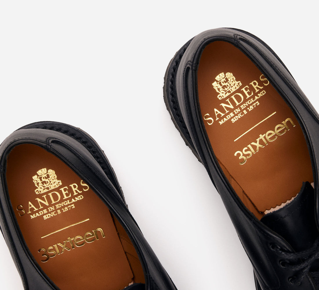 Lug Sole Derby - Black Waxy Leather - 5