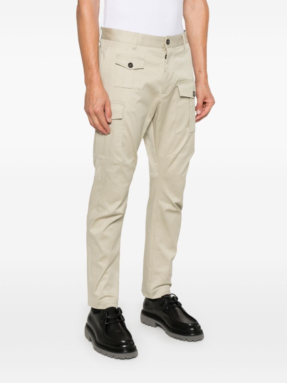 logo-plaque cargo pants - 3