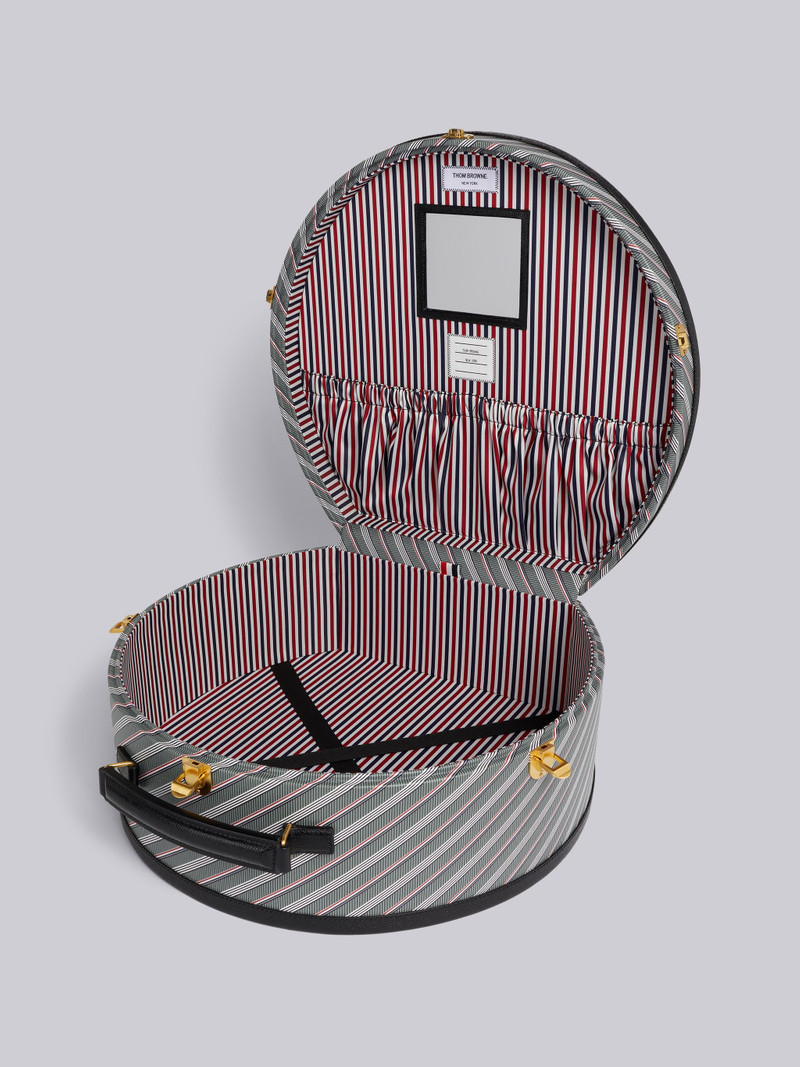 Medium Grey Monogram Coated Canvas Leather Frame Hat Box 5