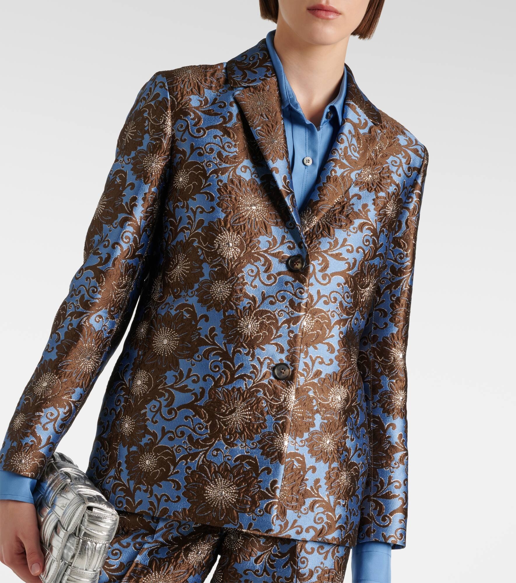 Kate floral jacquard blazer - 4
