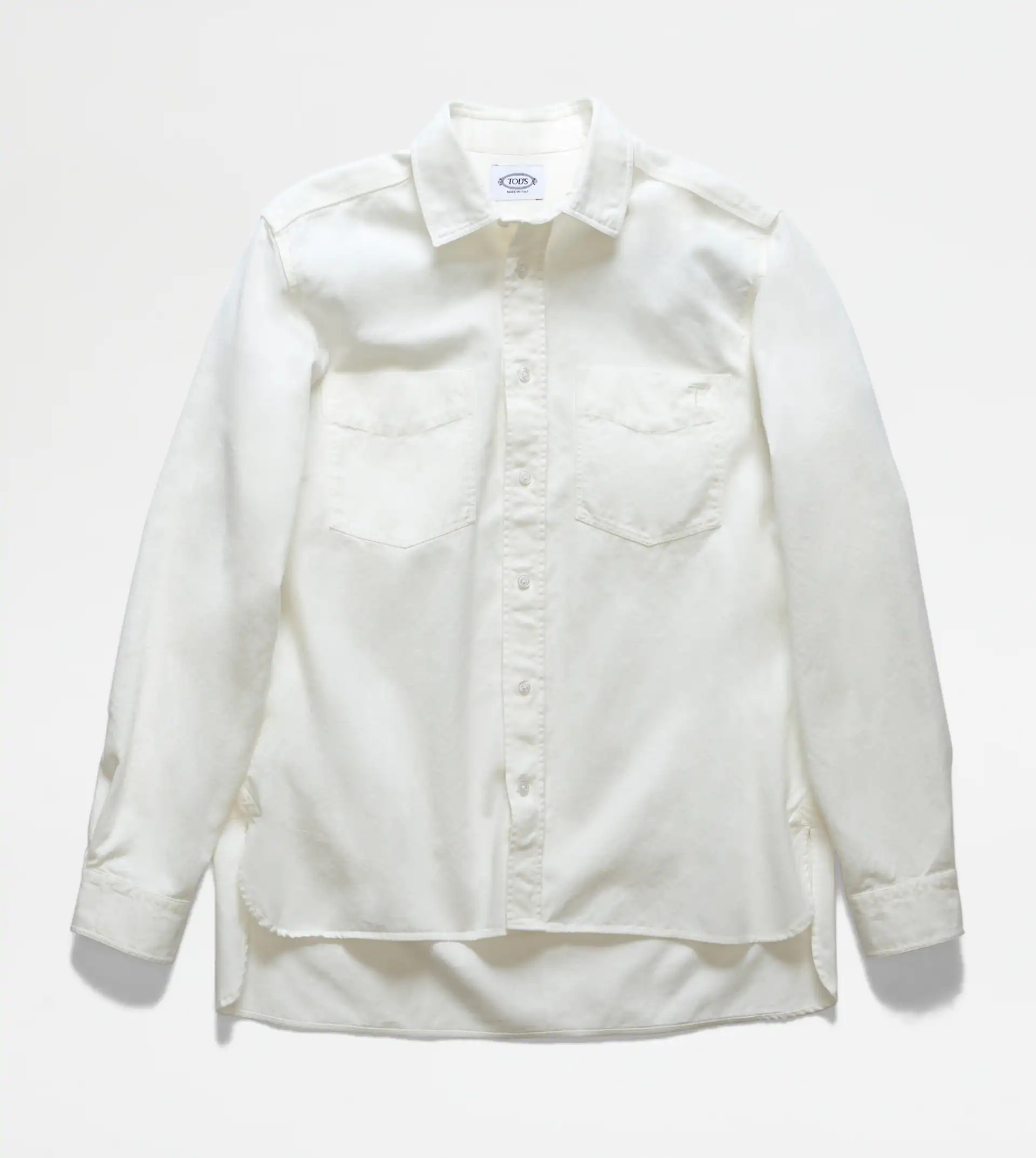 DOUBLE POCKET SHIRT - WHITE - 1