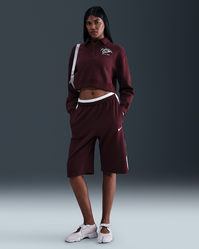 Nike Sportswear Phoenix Fleece Women's Loose Collared Pull-Over Top 4