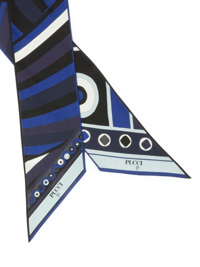 PUCCI Iride Vivara-print silk scarf outlook