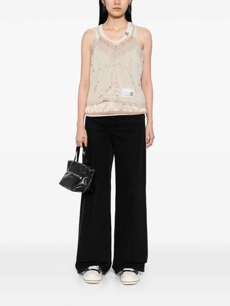 Maison MIHARAYASUHIRO laced tank top outlook